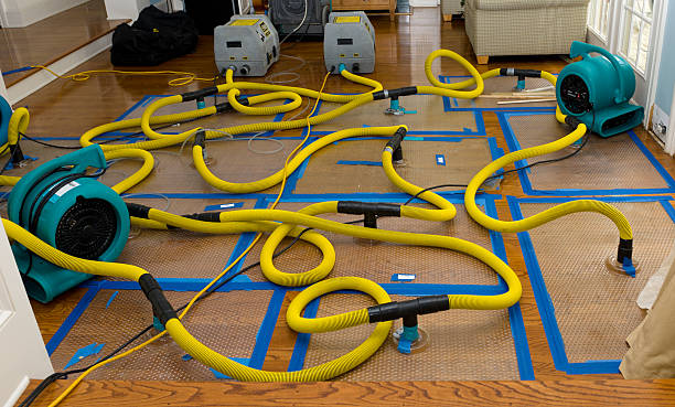 Professional Storm Water Damage Restoration technician working in Egg Harbor, WI